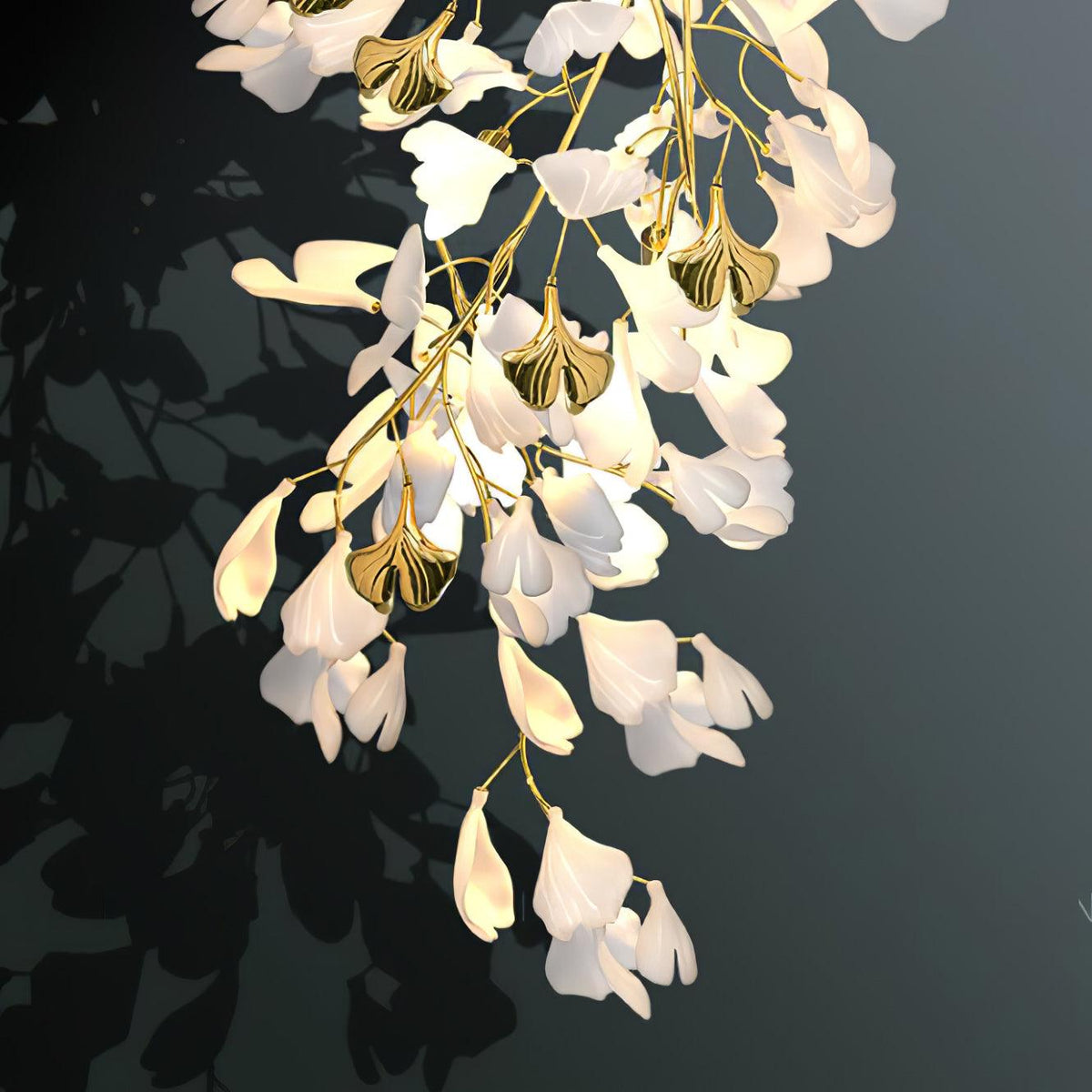 Gingko Flowers Plug In Wall Lamp