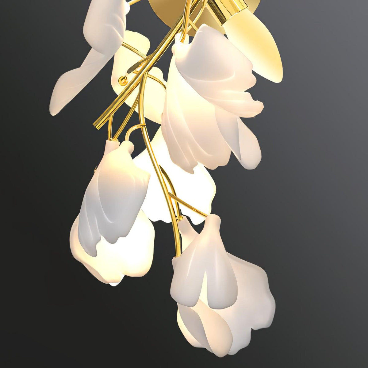 Gingko Flowers Plug In Wall Lamp