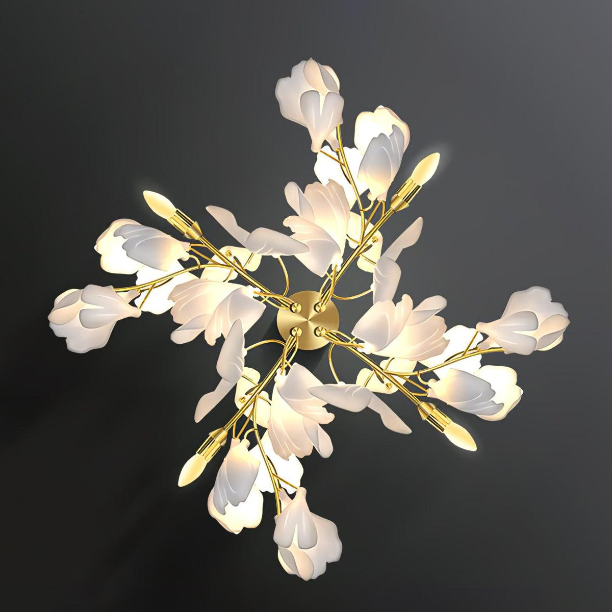 Gingko Flowers Plug In Wall Lamp