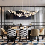 Double Layer Combination Gingko Chandelier