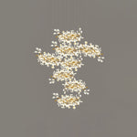 Gingko Leaves Linear Chandelier – Hand-Cast Porcelain Sculptural Pendant Light