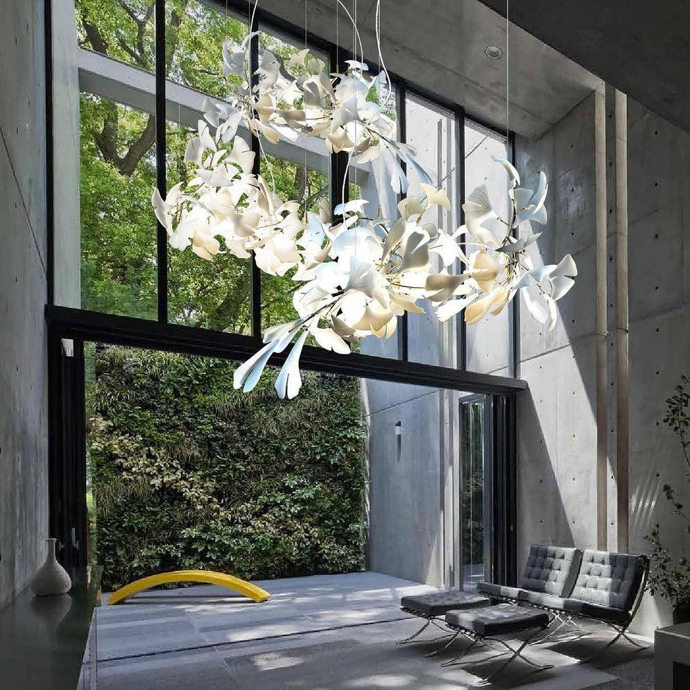 gingko-leaf-chandelier
