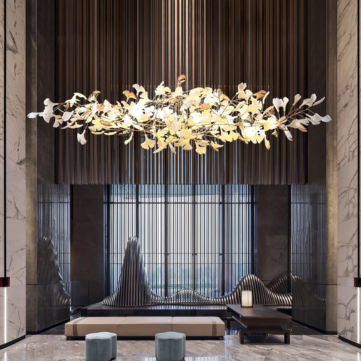 Ginkgo Cloud Chandelier