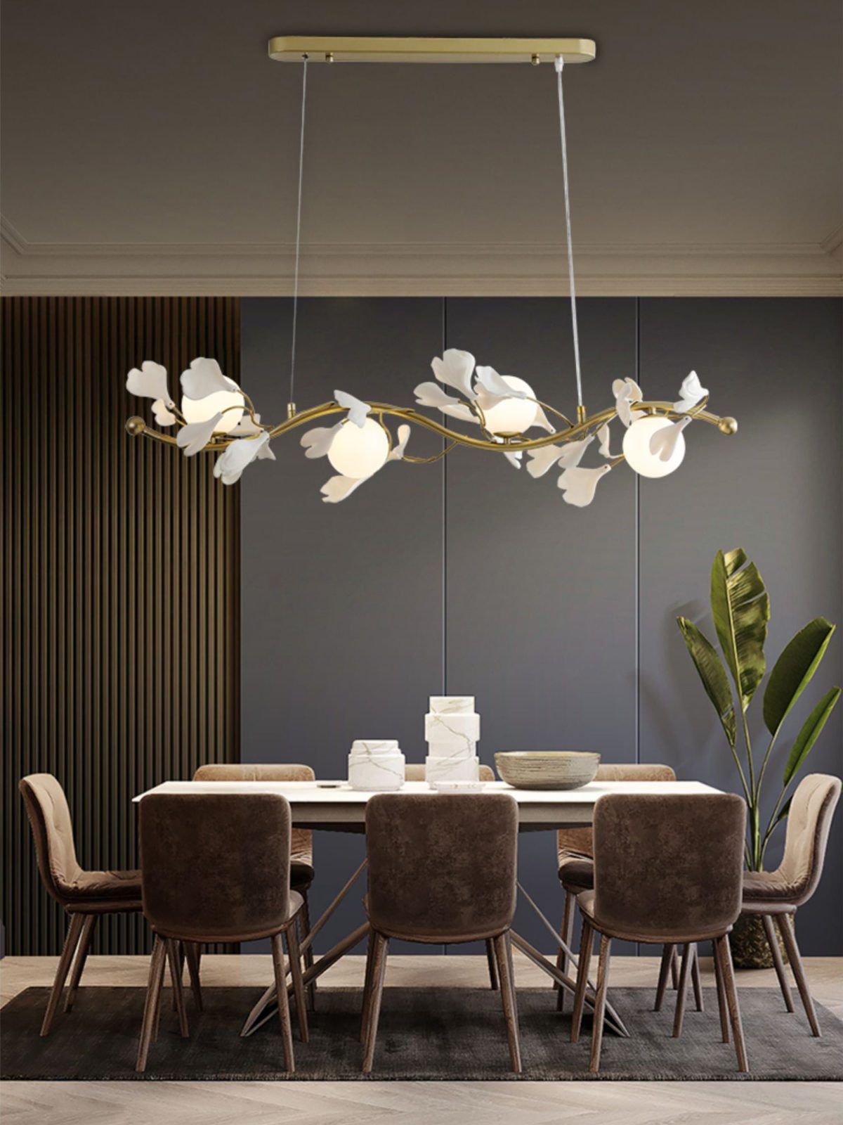 Ginkgo Long Bar Chandelier