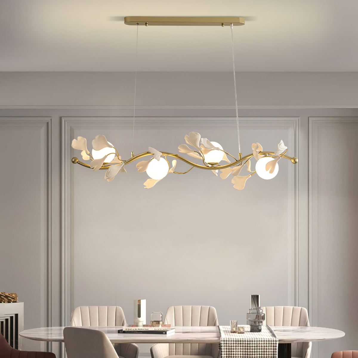 Ginkgo Long Bar Chandelier