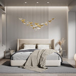 Ginkgo Leaf LED Chandelier – Modern Custom Pendant Light for Grand Interiors