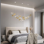 Ginkgo Leaf LED Chandelier – Modern Custom Pendant Light for Grand Interiors