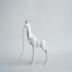Giraffe Royale Sculpture Floor Lamp – Modern Crystal Pendant Light