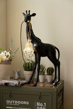 Giraffe Royale Sculpture Floor Lamp – Modern Crystal Pendant Light