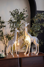 Giraffe Royale Sculpture Floor Lamp – Modern Crystal Pendant Light