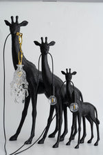 Giraffe Royale Sculpture Floor Lamp – Modern Crystal Pendant Light