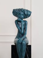 Girl Meditate Sculpture Floor Lamp