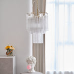 Giselle Murano Glass Chandelier – Hand-Blown Italian Glass Pendant Light for Dining Room and Living Room