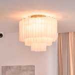 Glacia Murano Glass Ceiling Light with Gold Accents