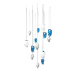 Glacier Crystal Glass LED Chandelier for Modern Interiors