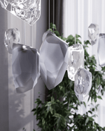 Glacier Crystal Glass LED Chandelier for Modern Interiors