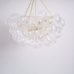 Lumière Cascade Glass Ball Chandelier – Modern Sculptural Pendant Light