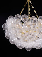Lumière Cascade Glass Ball Chandelier – Modern Sculptural Pendant Light