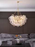 Lumière Cascade Glass Ball Chandelier – Modern Sculptural Pendant Light