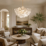 Lumière Cascade Glass Ball Chandelier – Modern Sculptural Pendant Light