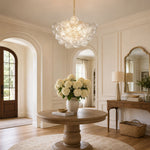 Lumière Cascade Glass Ball Chandelier – Modern Sculptural Pendant Light