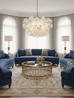 Lumière Cascade Glass Ball Chandelier – Modern Sculptural Pendant Light