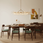 Lumière Cascade Glass Ball Chandelier – Modern Sculptural Pendant Light