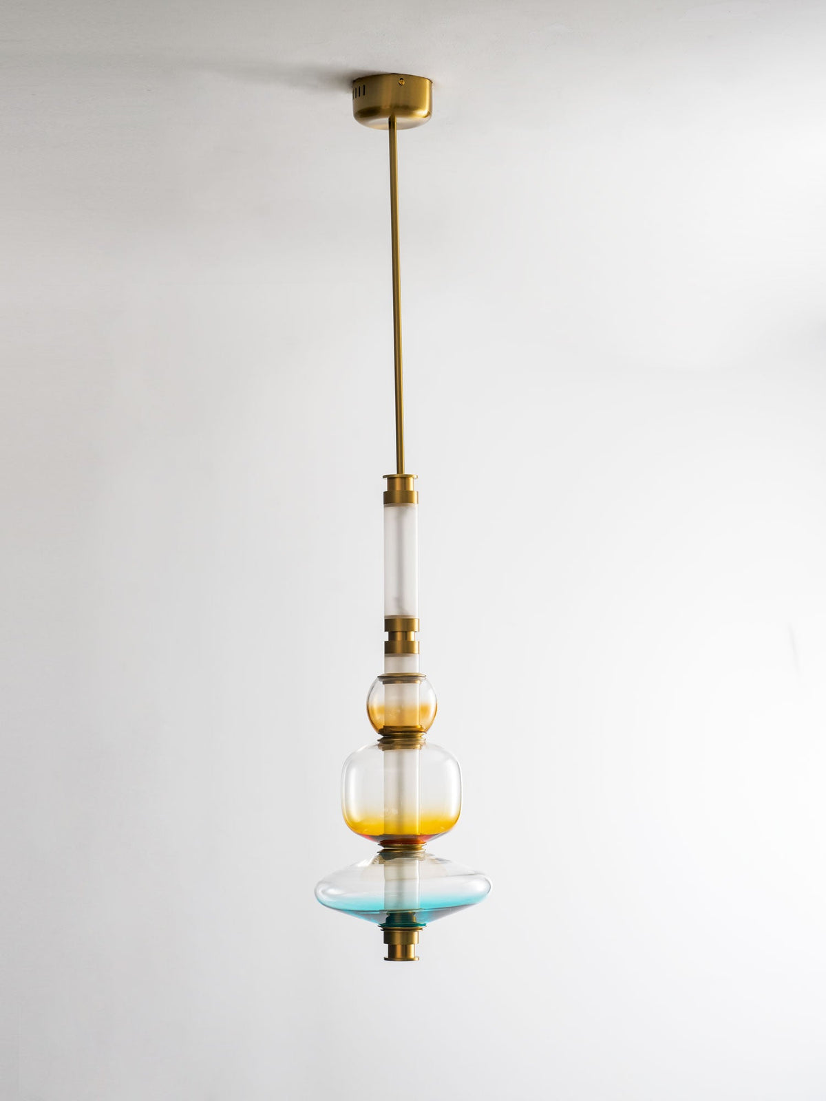 Artisan Glass Bead Linear Pendant Light for Modern Interiors