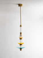 Artisan Glass Bead Linear Pendant Light for Modern Interiors