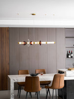 Artisan Glass Bead Linear Pendant Light for Modern Interiors