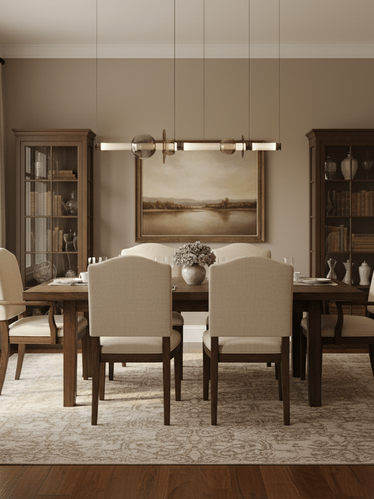 Artisan Glass Bead Linear Pendant Light for Modern Interiors