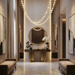 Riviere Glass Chain Chandelier – Modern Linear LED Pendant Light