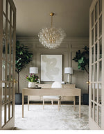Lumière Cascade Glass Ball Chandelier – Modern Sculptural Pendant Light