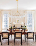 Lumière Cascade Glass Ball Chandelier – Modern Sculptural Pendant Light