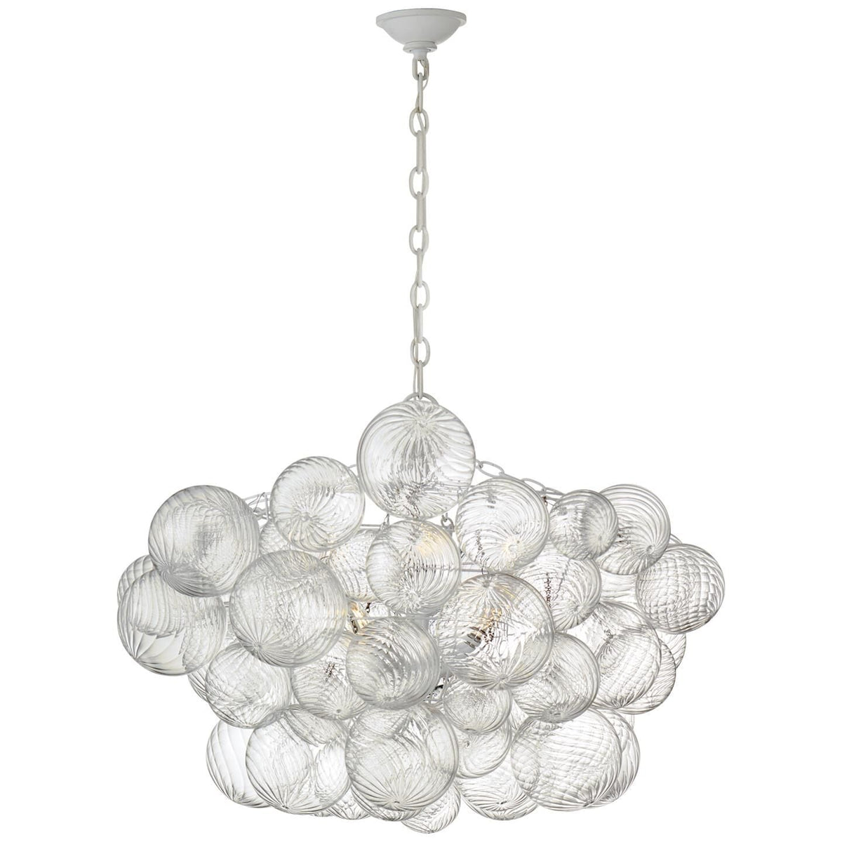 Lumière Cascade Glass Ball Chandelier – Modern Sculptural Pendant Light