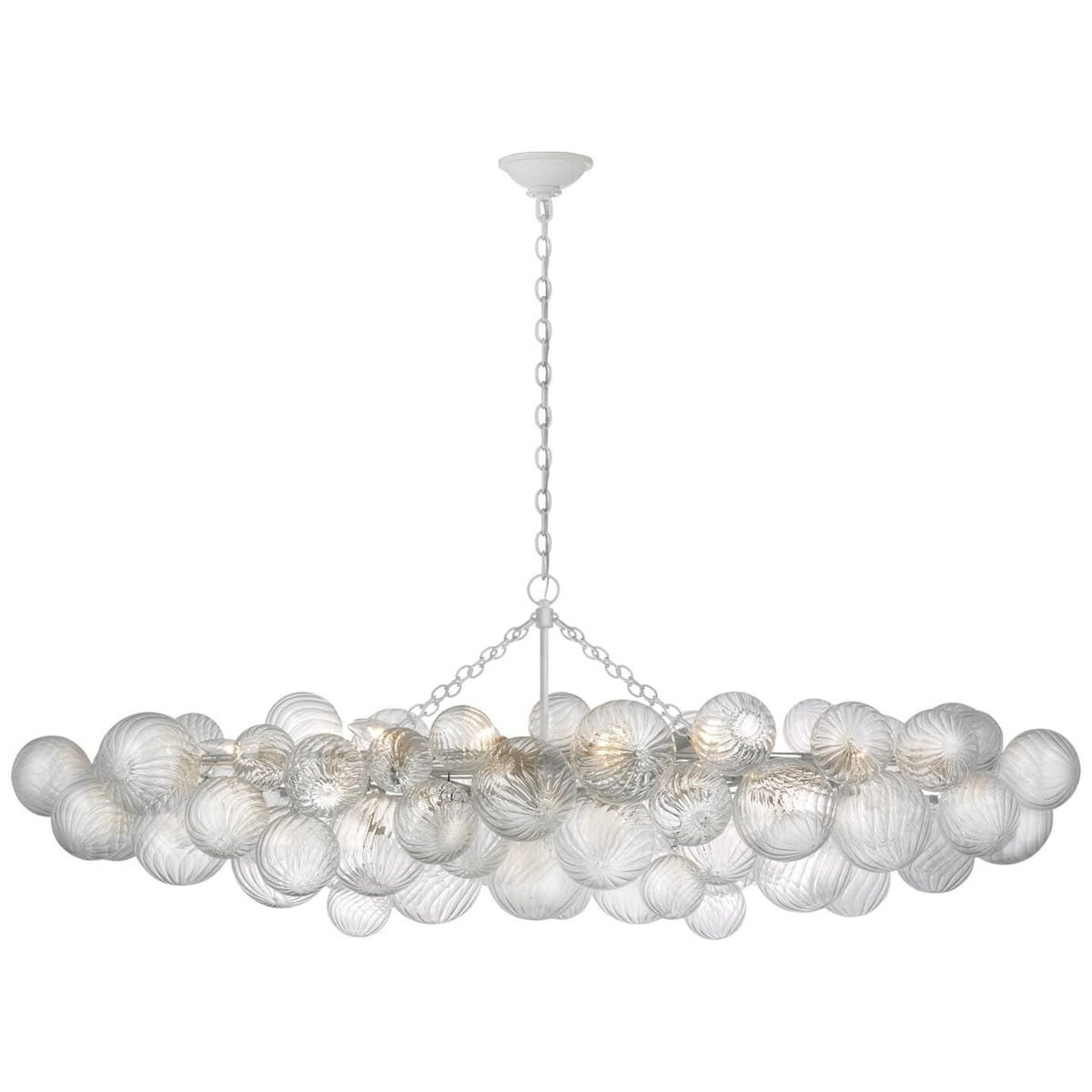 Lumière Cascade Glass Ball Chandelier – Modern Sculptural Pendant Light