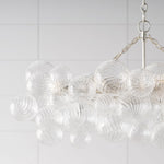 Lumière Cascade Glass Ball Chandelier – Modern Sculptural Pendant Light