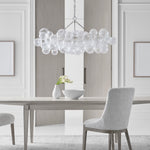 Lumière Cascade Glass Ball Chandelier – Modern Sculptural Pendant Light