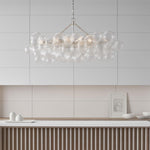 Lumière Cascade Glass Ball Chandelier – Modern Sculptural Pendant Light