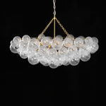 Lumière Cascade Glass Ball Chandelier – Modern Sculptural Pendant Light