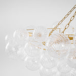 Lumière Cascade Glass Ball Chandelier – Modern Sculptural Pendant Light