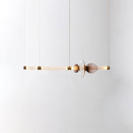 Artisan Glass Bead Linear Pendant Light for Modern Interiors