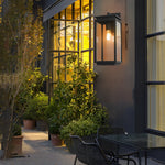 Rectangular Black Outdoor Wall Lamp Li002101