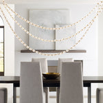 Riviere Glass Chain Chandelier – Modern Linear LED Pendant Light