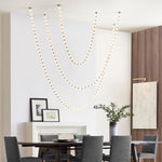 Riviere Glass Chain Chandelier – Modern Linear LED Pendant Light