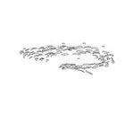 Glass Feathers Flying Chandelier — Modern LED Statement Pendant for Dining & Living Rooms