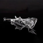 Glass Feathers Flying Chandelier — Modern LED Statement Pendant for Dining & Living Rooms