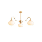 Glass Persimmon Chandelier