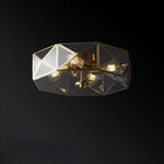 Glass Polyhedron Ceiling Light