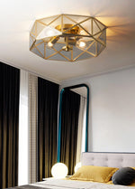 Glass Polyhedron Ceiling Light